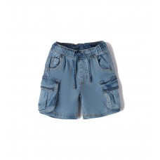 I DO τζιν βερμούδα cargo 4.8698-7300 μπλε